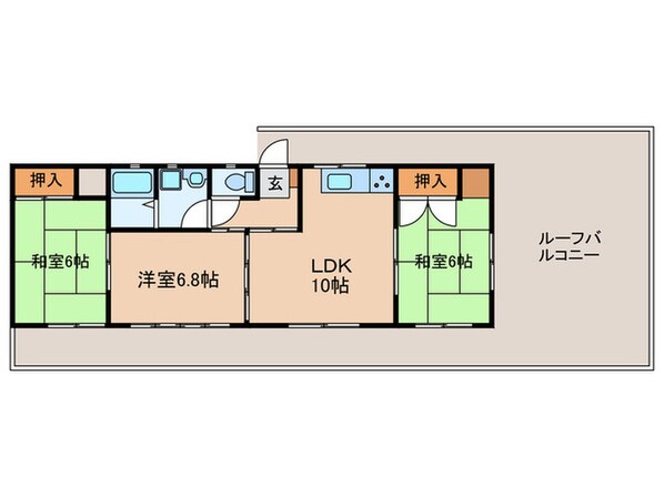 コーポ中村第１０の物件間取画像